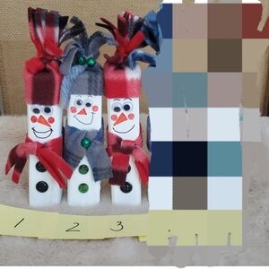 New, Snowpeople, Handmade